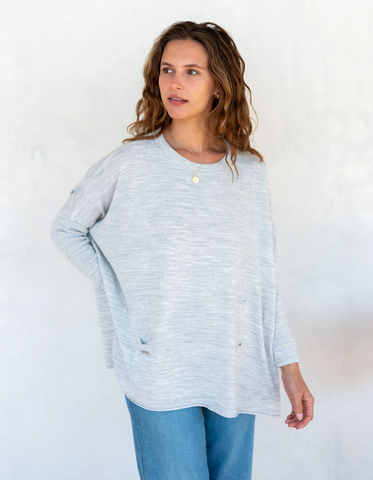 Catalina Sweater -- Ash Grey