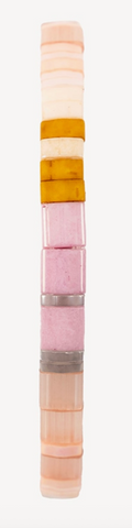 **FREE GIFT with $40 Purchase** Handmade Tila Bead Bracelet - Creamy