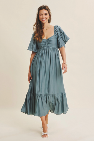 Paulina Dress -- Dusk Blue