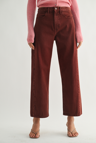 Barrel Jean Twist -- Cinnamon