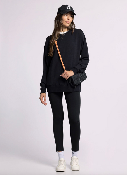 Martina Oversized Crew -- Black