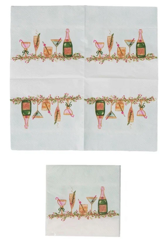 Holiday Cocktails Paper Napkins (Copy)