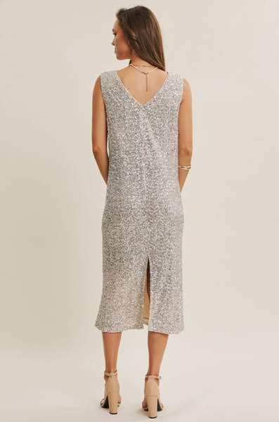 Champagne Sequin Dress