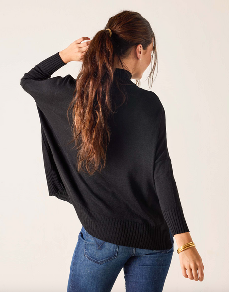 Catalina Turtleneck Sweater -- Black