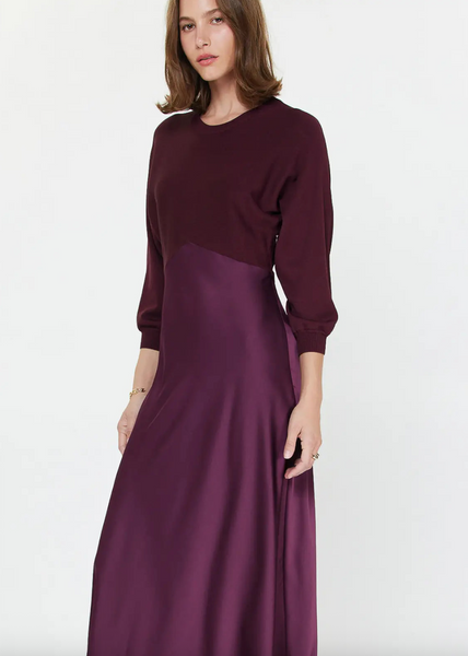 Vienna Dress -- Boysenberry