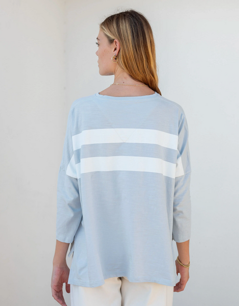 Catalina Tee -- Crystal/White