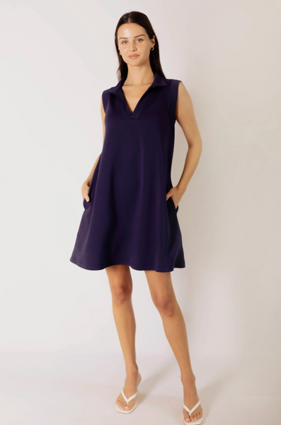 Tennis Dress -- Navy