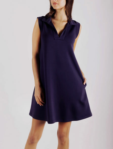 Tennis Dress -- Navy