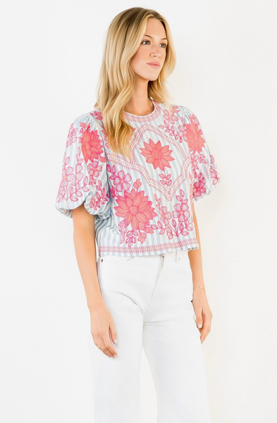 Joanna Top -- Light Blue