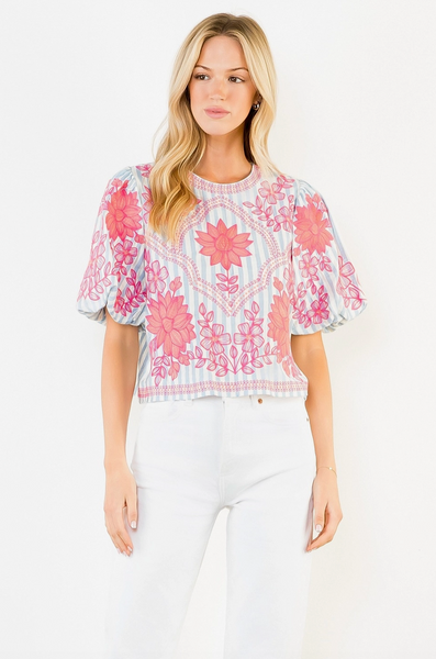 Joanna Top -- Light Blue