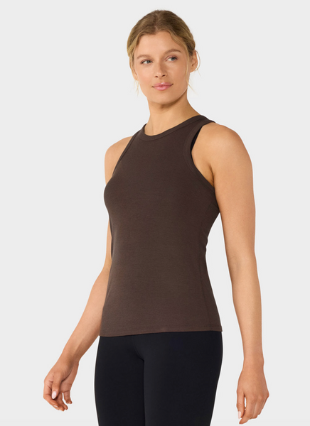 Perfect Fit Rib Tank -- Espresso