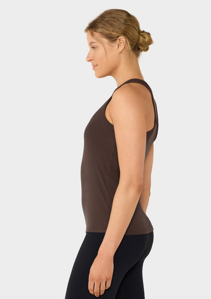 Perfect Fit Rib Tank -- Espresso