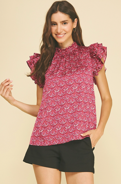 Solana Top -- Cranberry