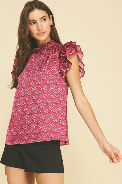 Solana Top -- Cranberry