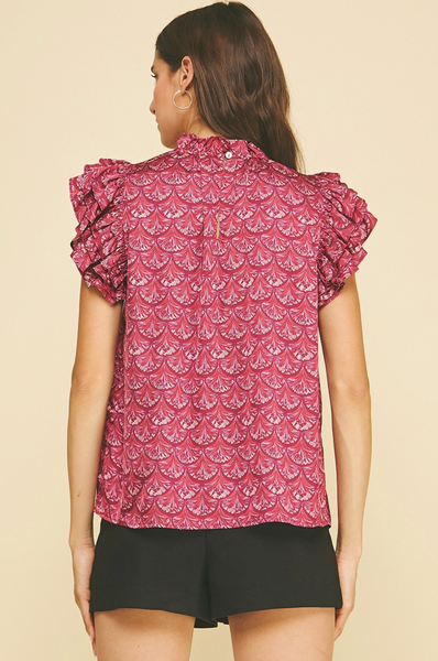 Solana Top -- Cranberry