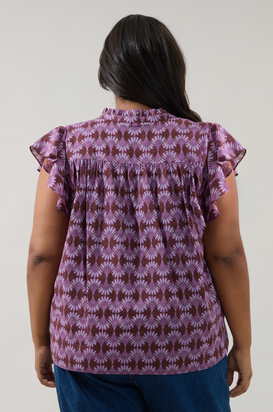 Cindi Top -- Burgundy