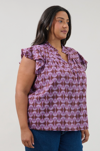 Cindi Top -- Burgundy
