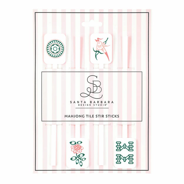 Acrylic Stir Sticks - Mahjong Tiles