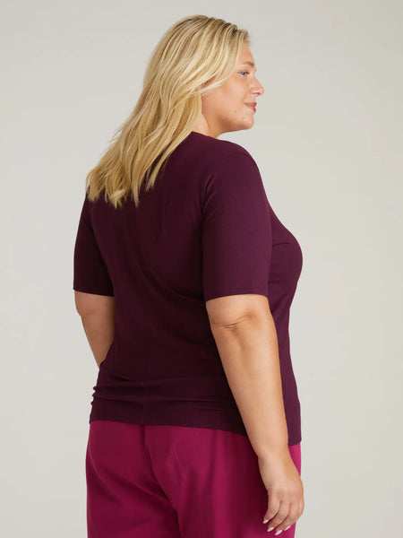 Maia Top -- Burgandy