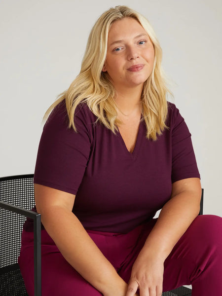 Maia Top -- Burgandy