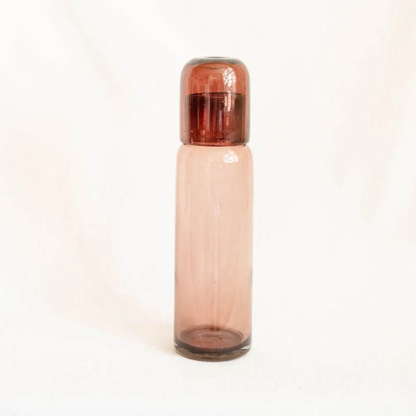 Handblown Glass Bedside Carafe - Amethyst (CANNOT SHIP)