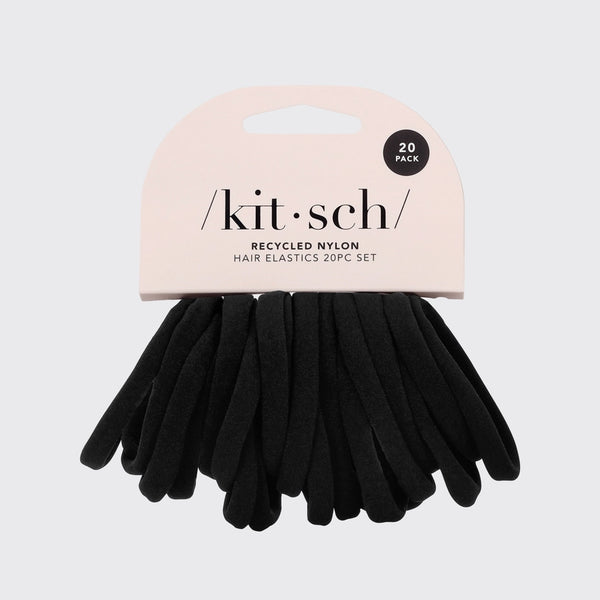Recycled Nylon Elastics 20 pk - Black