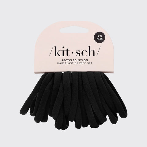 Recycled Nylon Elastics 20 pk - Black