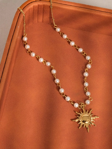 Kalani 18K Sun Beaded Necklace
