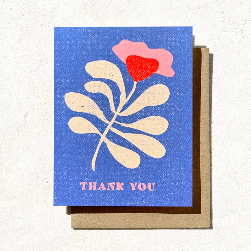Floral Thank You Card