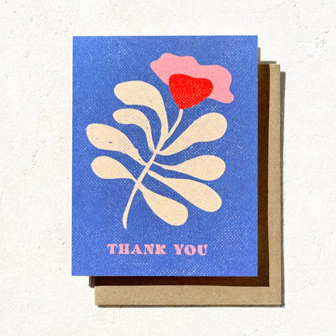 Floral Thank You Card