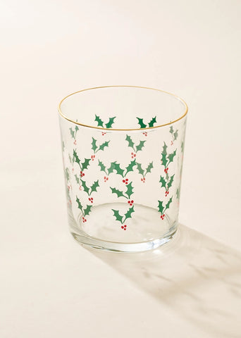 Holly Jolly 12.5 Ounce Glass Tumbler (Copy)