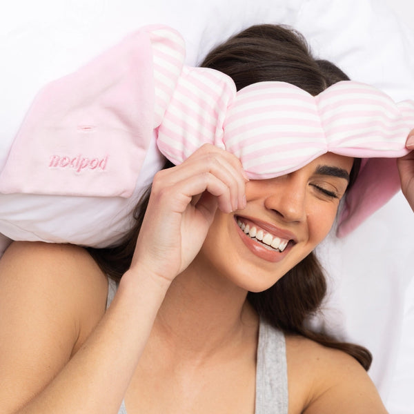 Weighted Sleep Mask - Pink Cabana