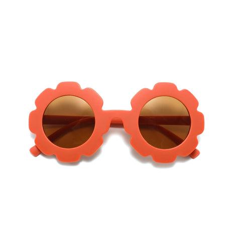 Baby and Toddler Flower Sunglasses - Coral
