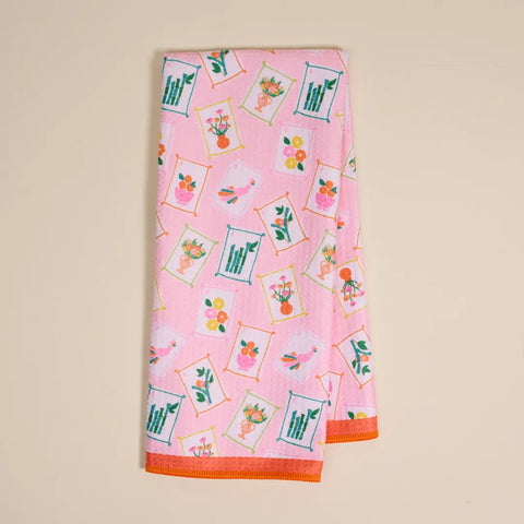 Waffle Mahjong Tea Towel