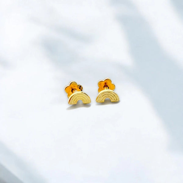 Rainbow Tiny Stud Earrings