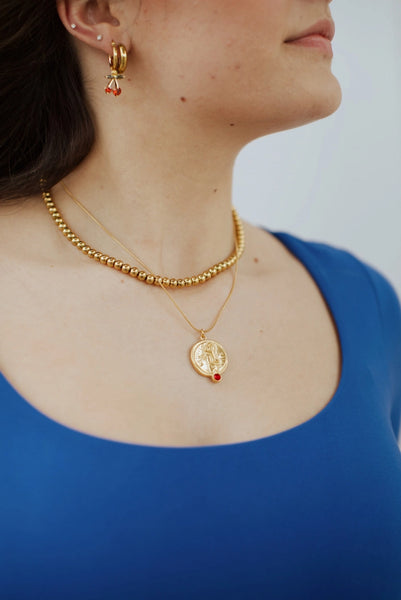 Laya Beaded Necklace - Large Bead