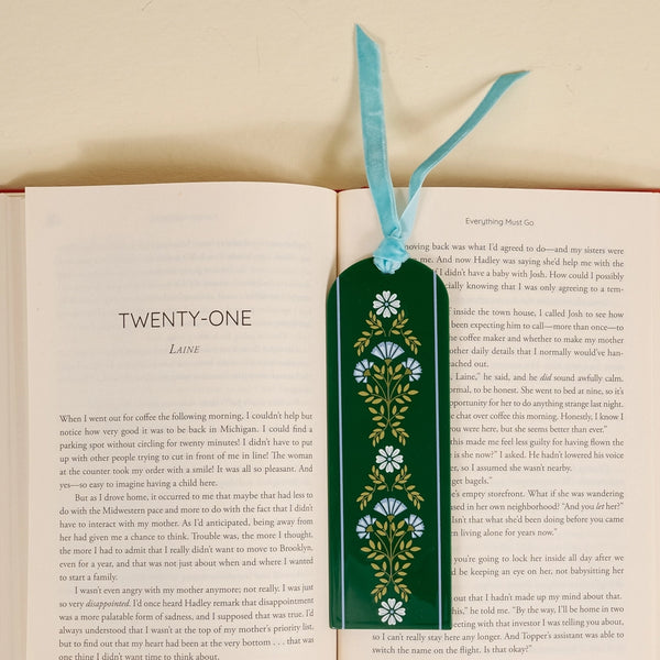 Acrylic Bookmark – Everbloom Forest Green