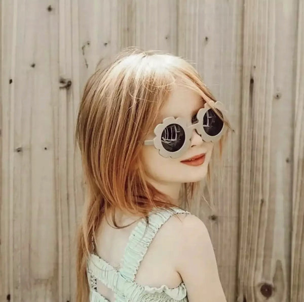 Baby and Toddler Flower Sunglasses - Pale Pink