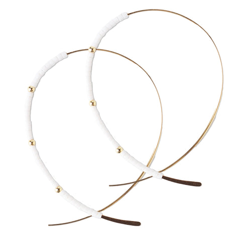 Confetti Earrings - White
