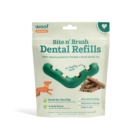 Bite N' Brush Dental Refills - Beef