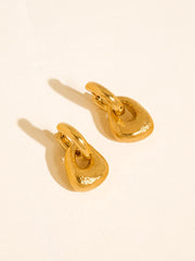 Amoret 18K Modern Textured Earrings