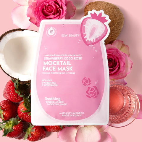Strawberry Coco Rosé Soothing Mocktail Mask