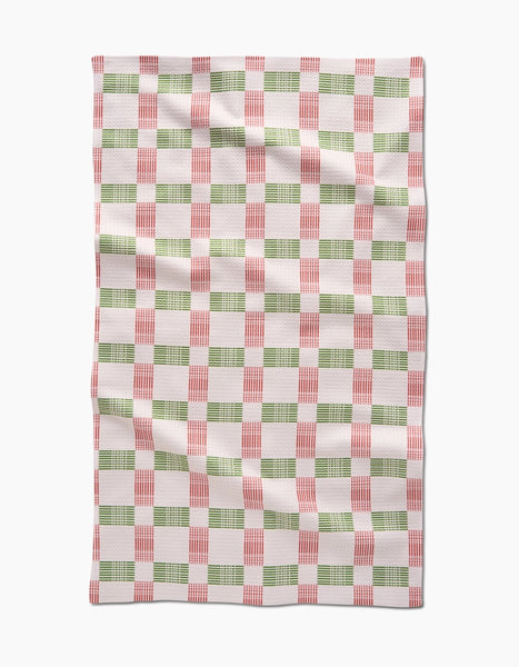 Be Merry Plaid Tea Towel