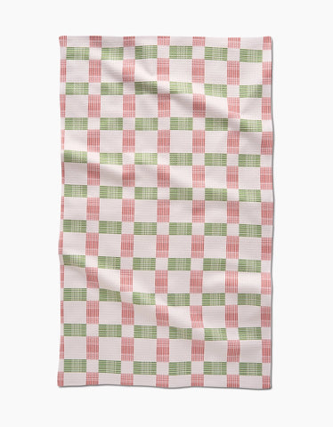 Be Merry Plaid Tea Towel