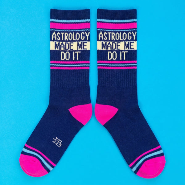 Astrology Made Me Do It Gym Crew Socks