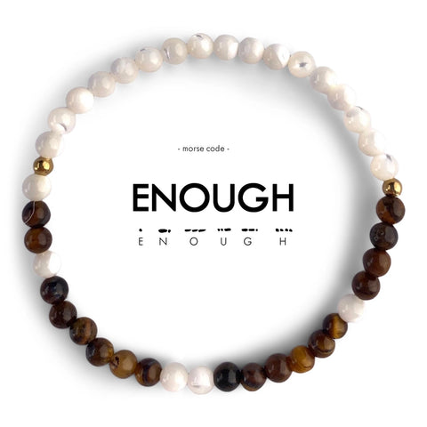 Morse Code Bracelet - Enough
