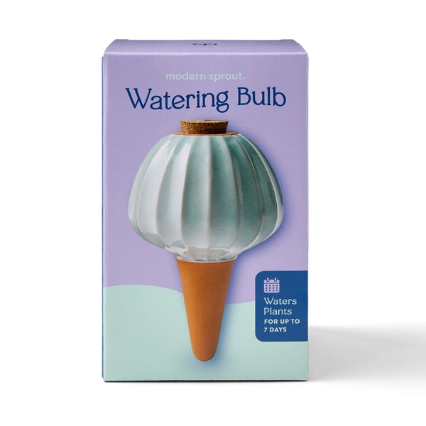 Terracotta Watering Bulb - Sage