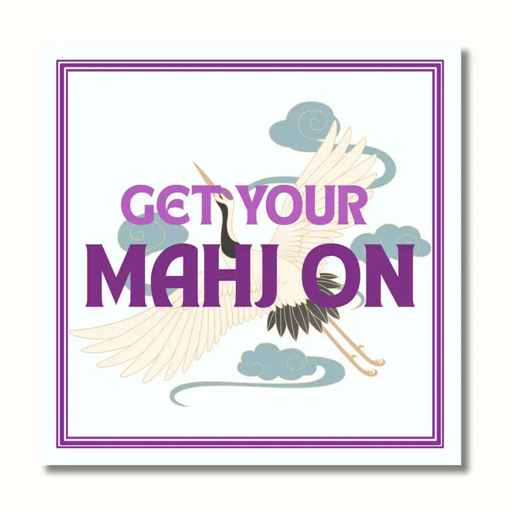 Get Your Mahj On Cocktail Napkins - Bird