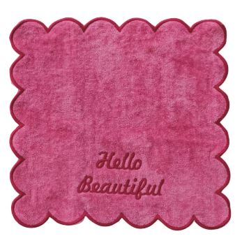 Cotton Terry Wash Cloth - Hello Beautiful