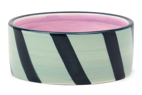 The Izzy Wine Coaster - Blue / Green Stripe